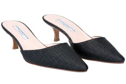 Black Raffia Greta