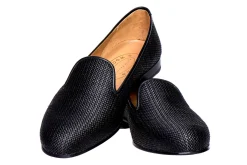 Black Raffia Slipper (Women)