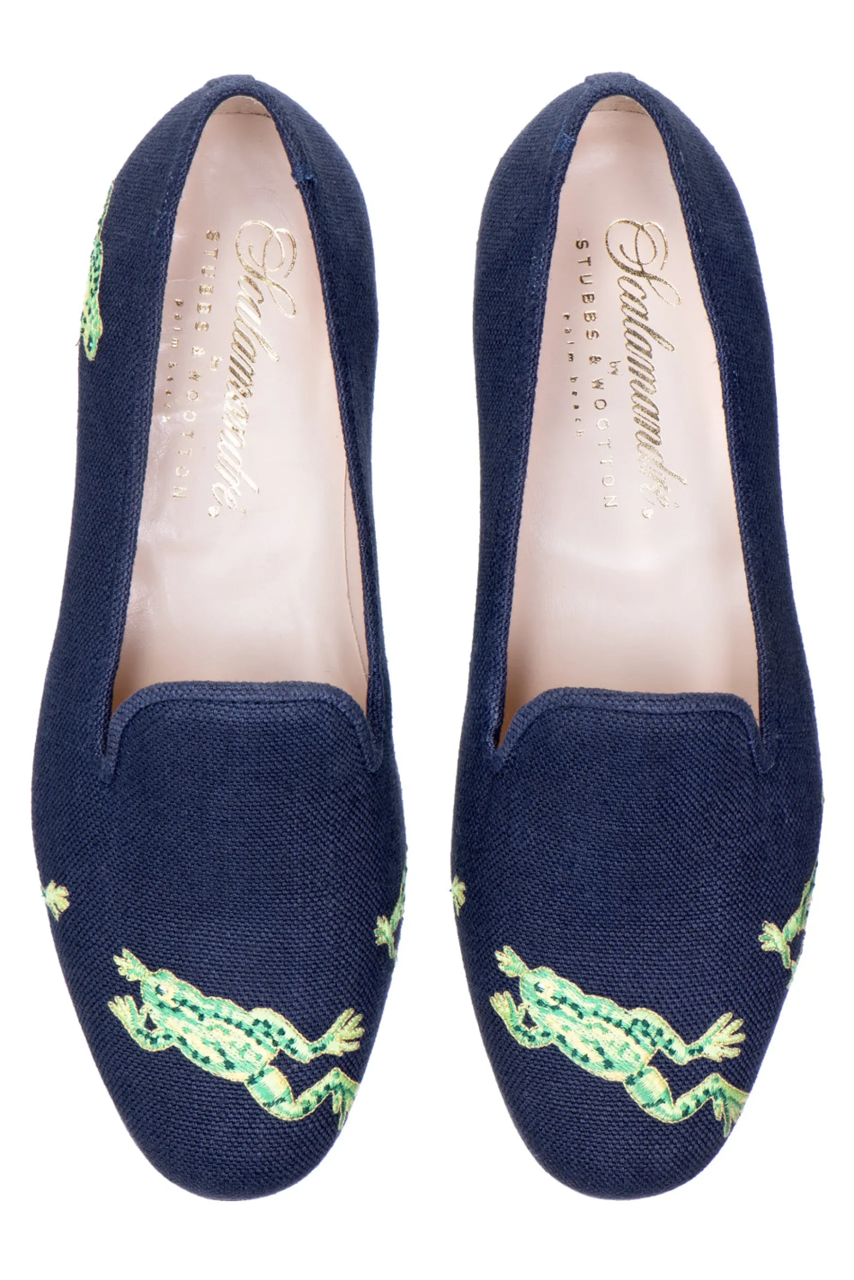 Calabasas Navy Linen Slipper (Men)