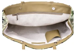 Camo Green Needlepoint Tote