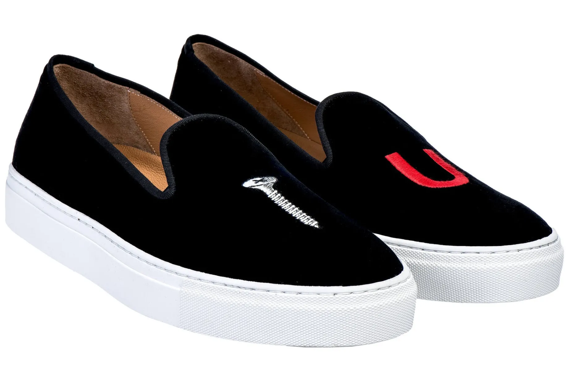 College Black Velvet Sneaker (Men)