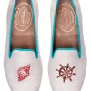 Conch Helm Linen Slipper (Women)