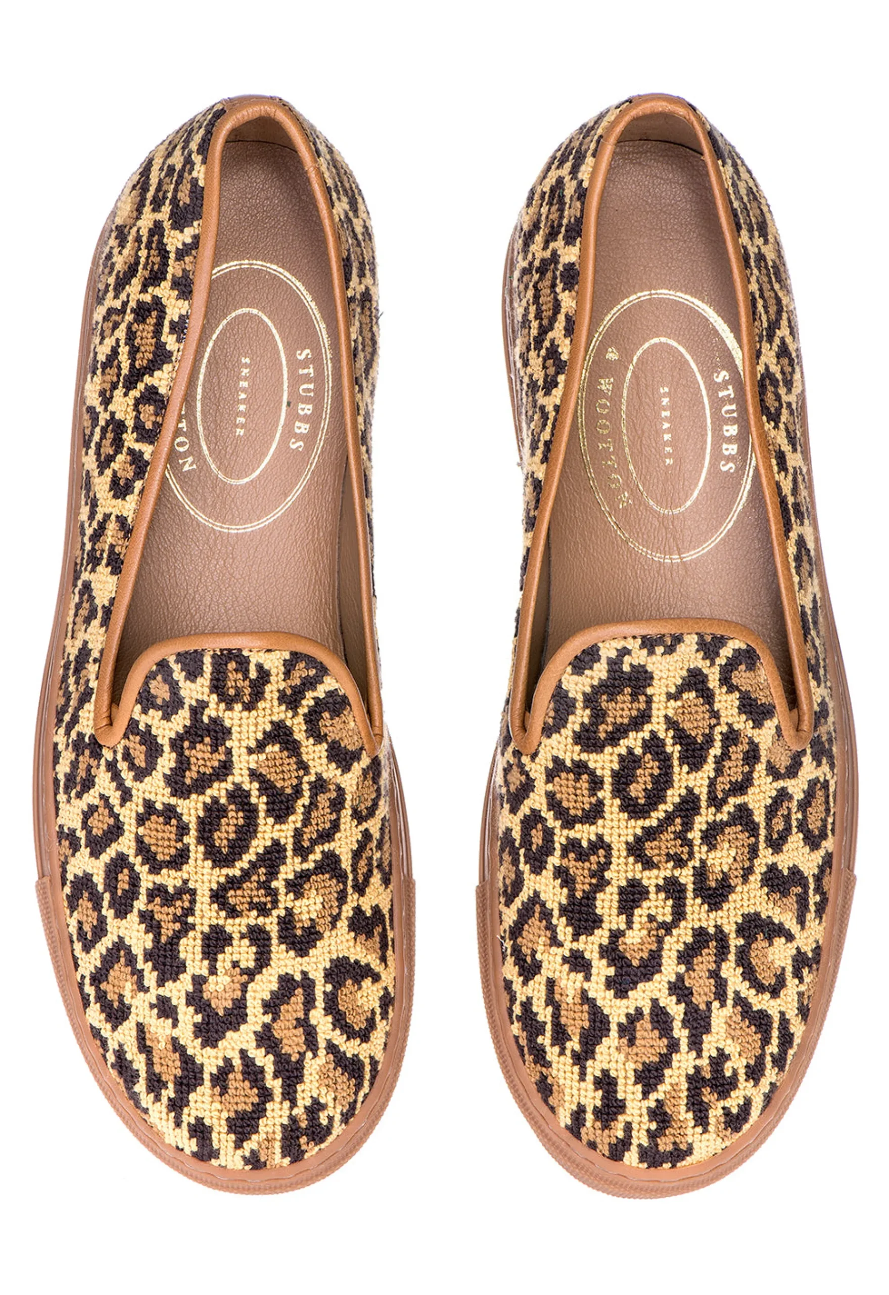 Jane Leopard Needlepoint Sneaker (Men)