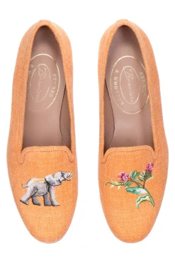 Jungle Ochre Linen Slipper (Men)