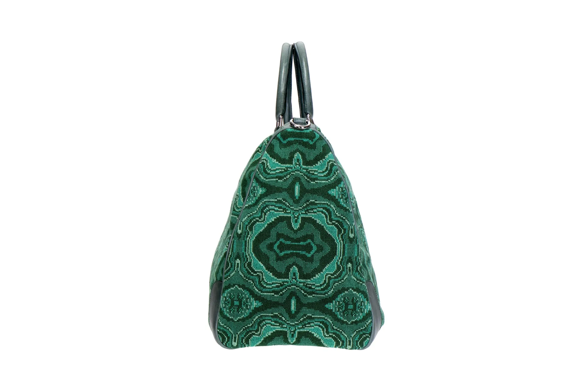 Malachite Needlepoint Weekender