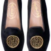 Metropolis Gold Velvet Slipper (Women)