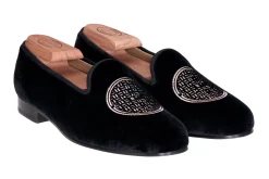 Metropolis Rosegold Velvet Slipper (Men)