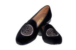 Metropolis Rosegold Velvet Slipper (Men)