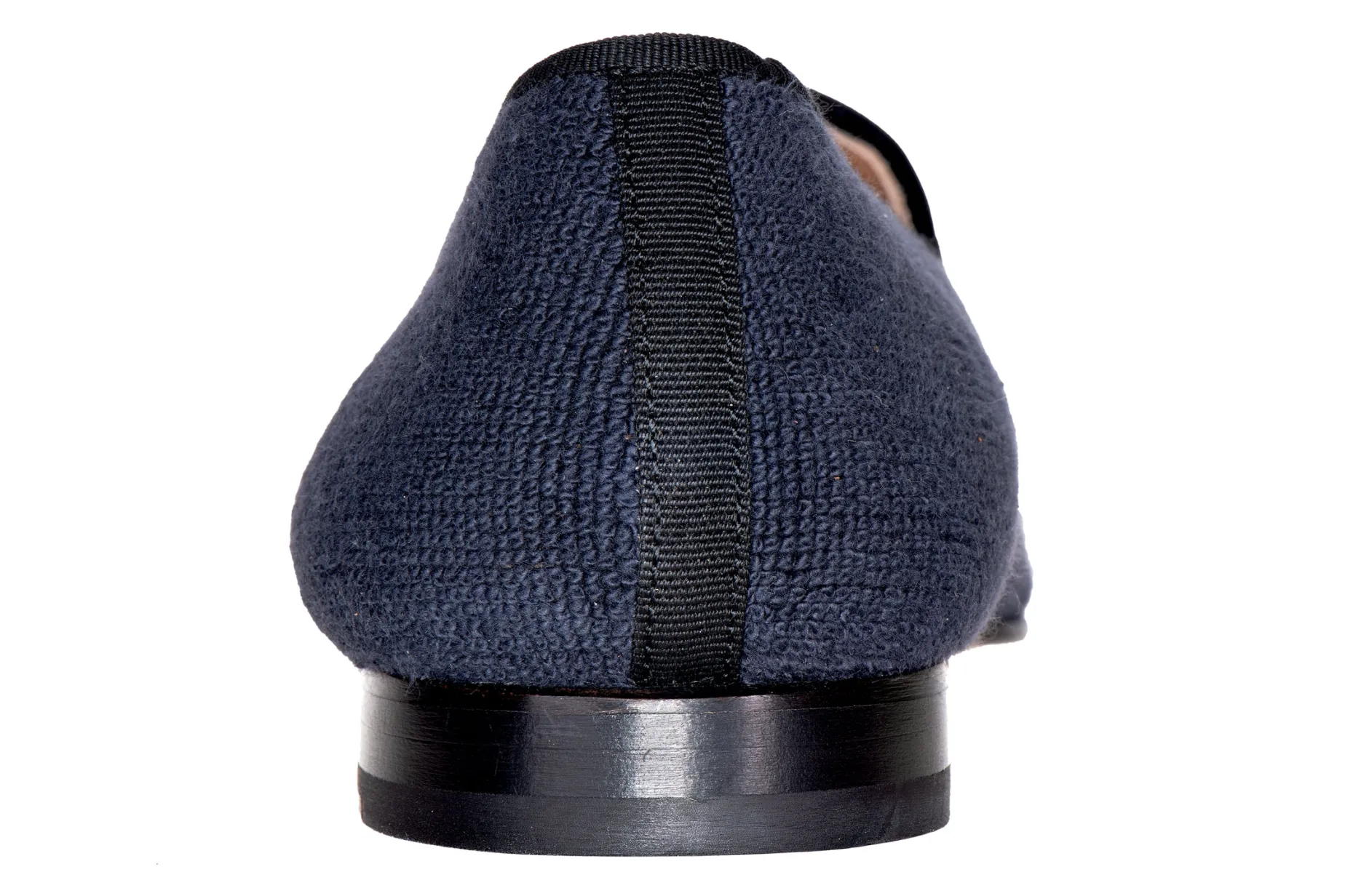 Navy Needlepoint Slipper (Women)