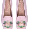 PB Clocktower Champagne Velvet Slipper (Women)