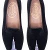 Skyscraper Black Velvet Slipper (Men)