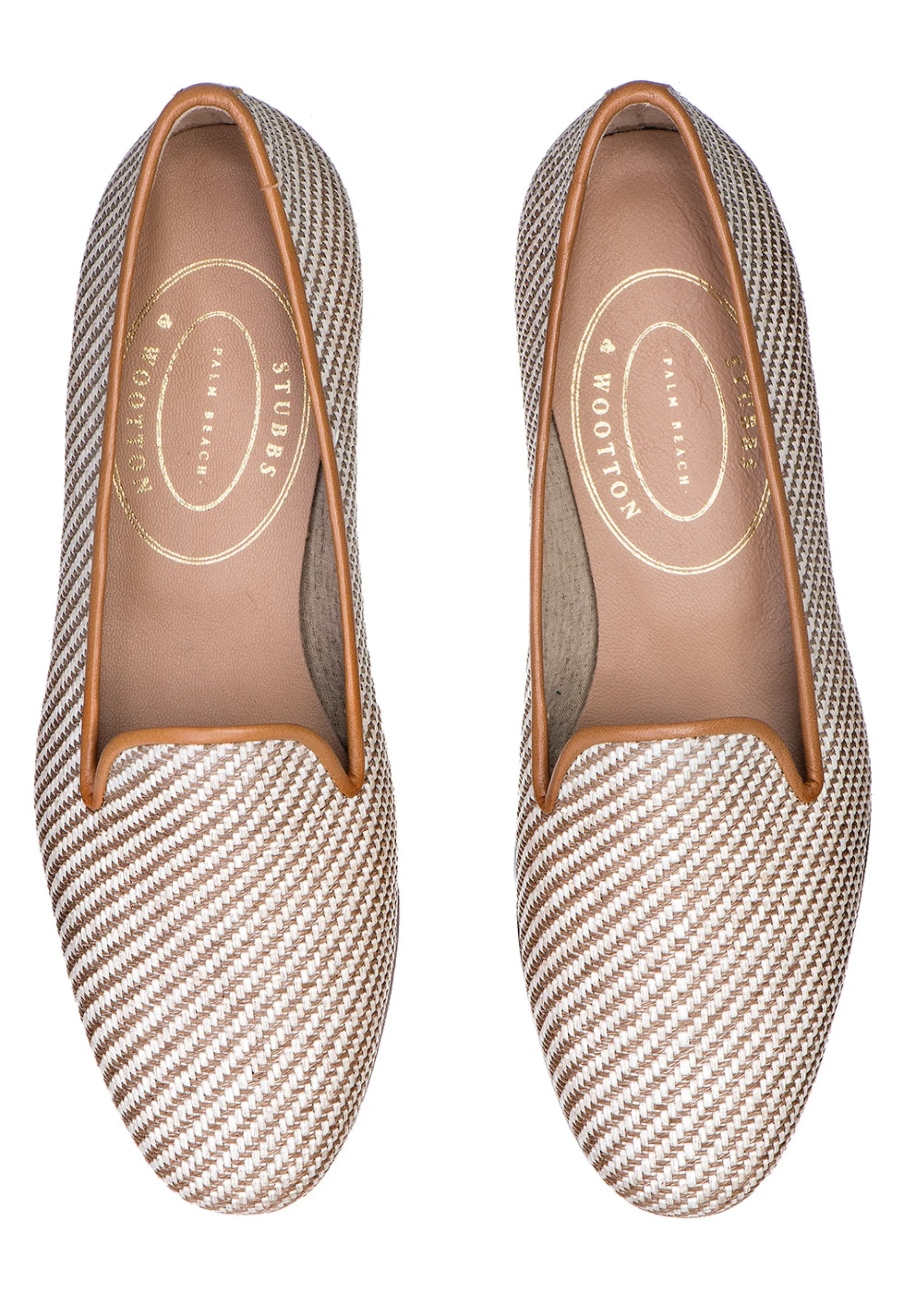 Straw Cream Raffia Slipper (Men)