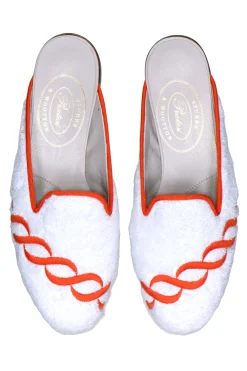 Treccia Orange Cloth Mule (Men)